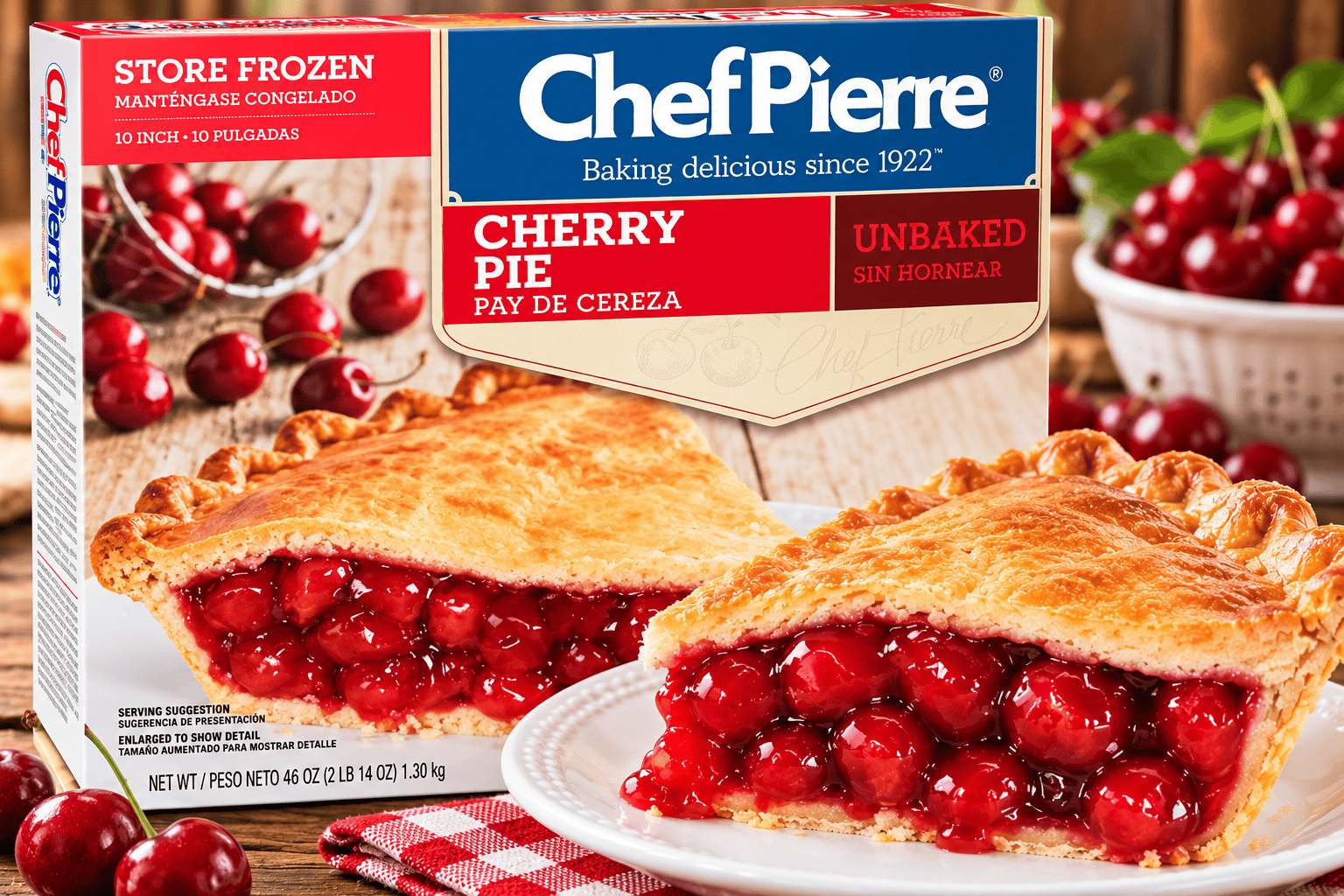 Chef Pierre Cherry Pie (Unbaked)
