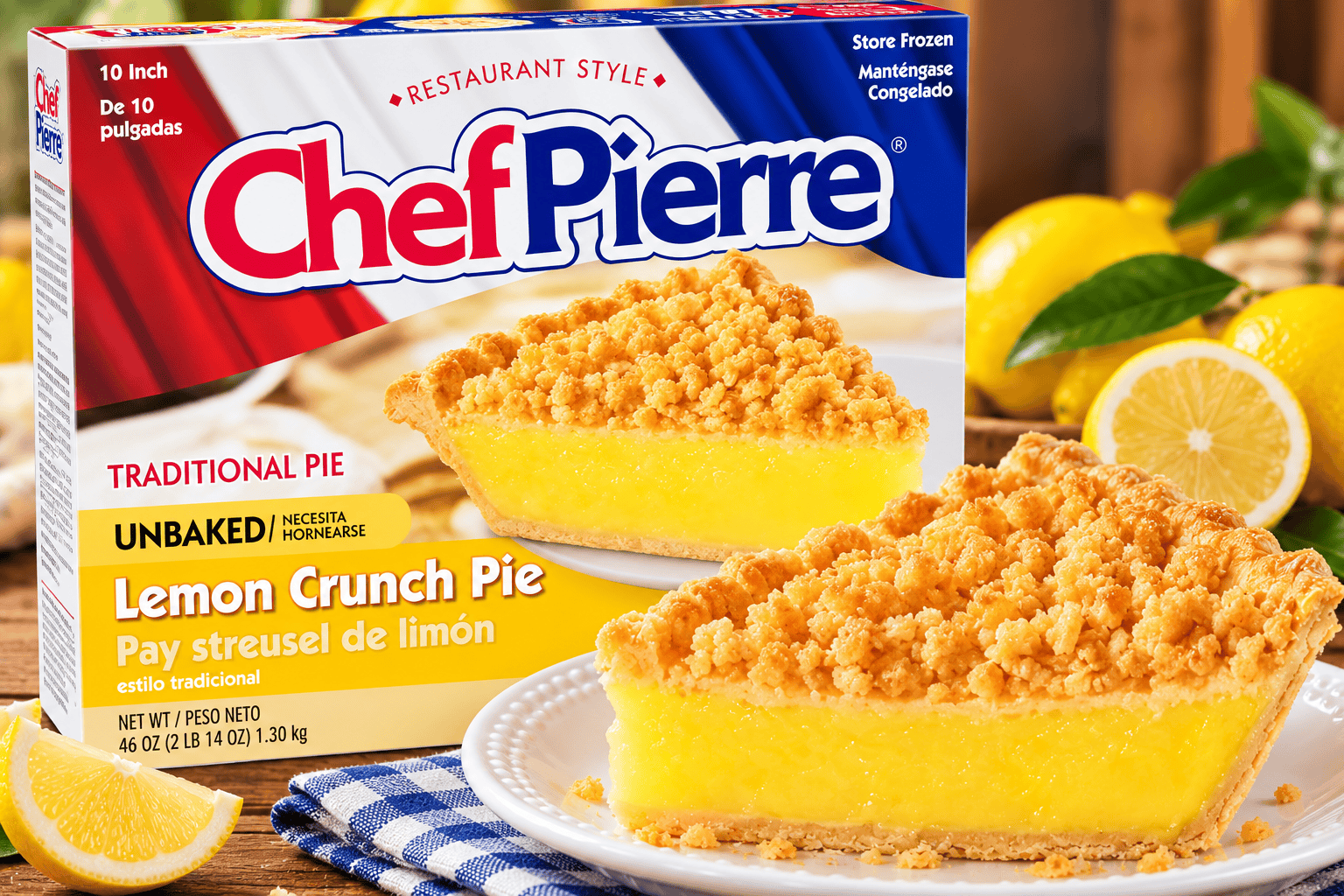 Chef Pierre Lemon Krunch Pie (Unbaked)