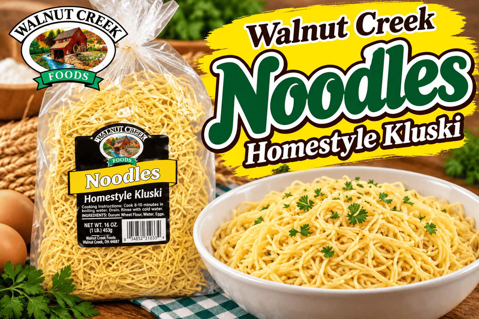 Walnut Creek Kluski Noodles