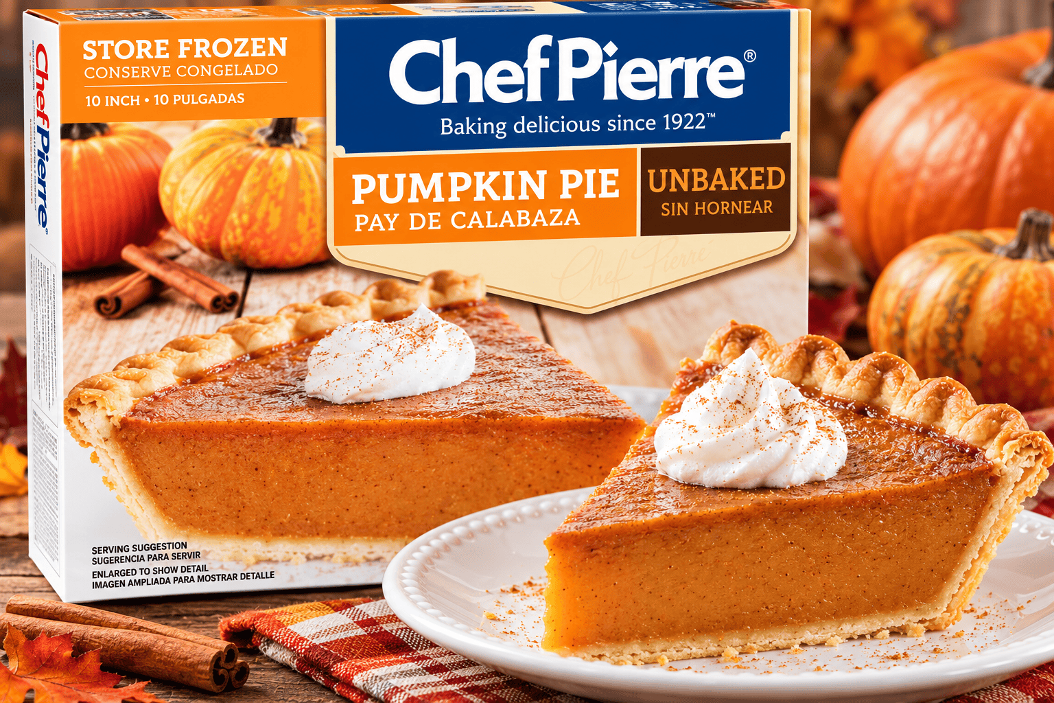 Chef Pierre Pumpkin Pie (Unbaked)