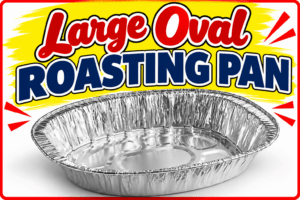 Oval Shape Aluminum Roasting Pan