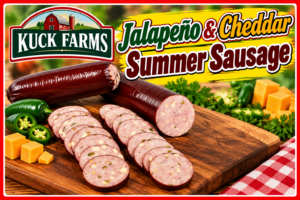 Smoked Turkey Summer Sausage W/ Jalapeno and Cheese