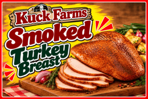 Fresh Smoked Bone-In Turkey Breast 6-7#